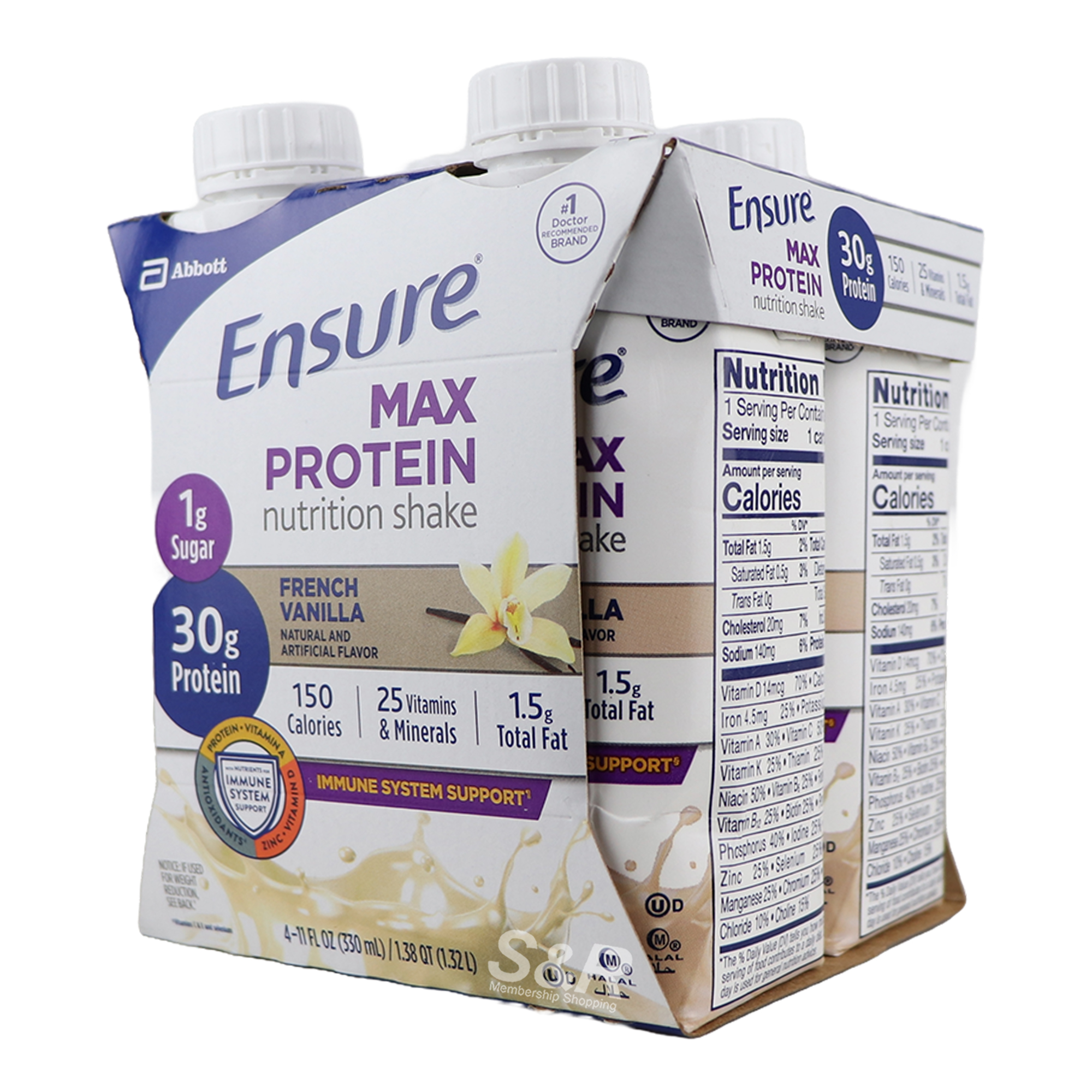 Ensure Max Protein Nutrition Shake 4pcs x 330mL Ensure Max Protein Nutrition Shake 4pcs x 330mL